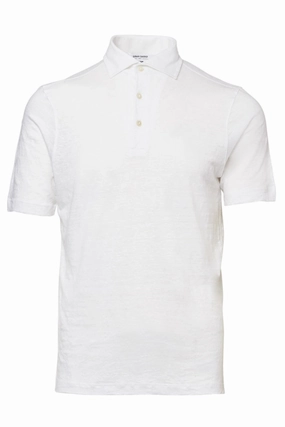 Sporty Look Unstructured Silhouette Linen Polo