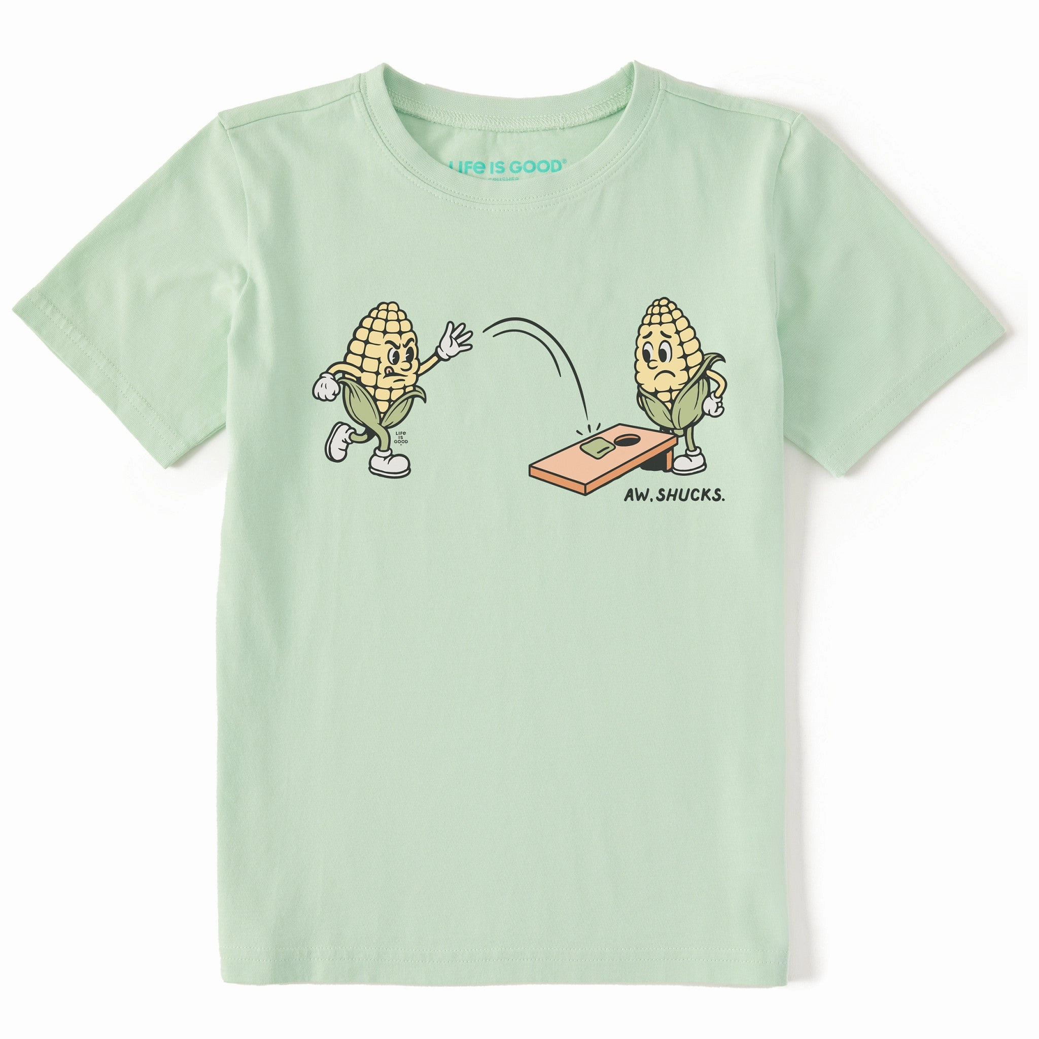 Kids Aw Shucks Cornhole Short Sleeve Crusher Tee Daily Trend