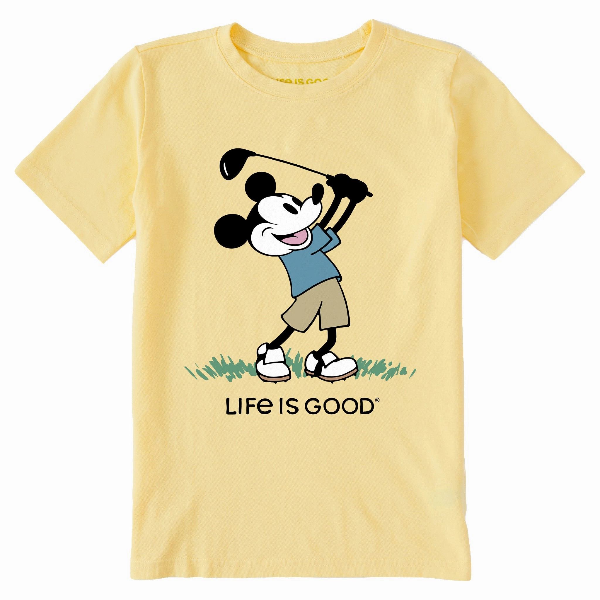 Breathable Performance Fit easy to pair Kids Steamboat Willie Golf Short Sleeve Crusher Tee