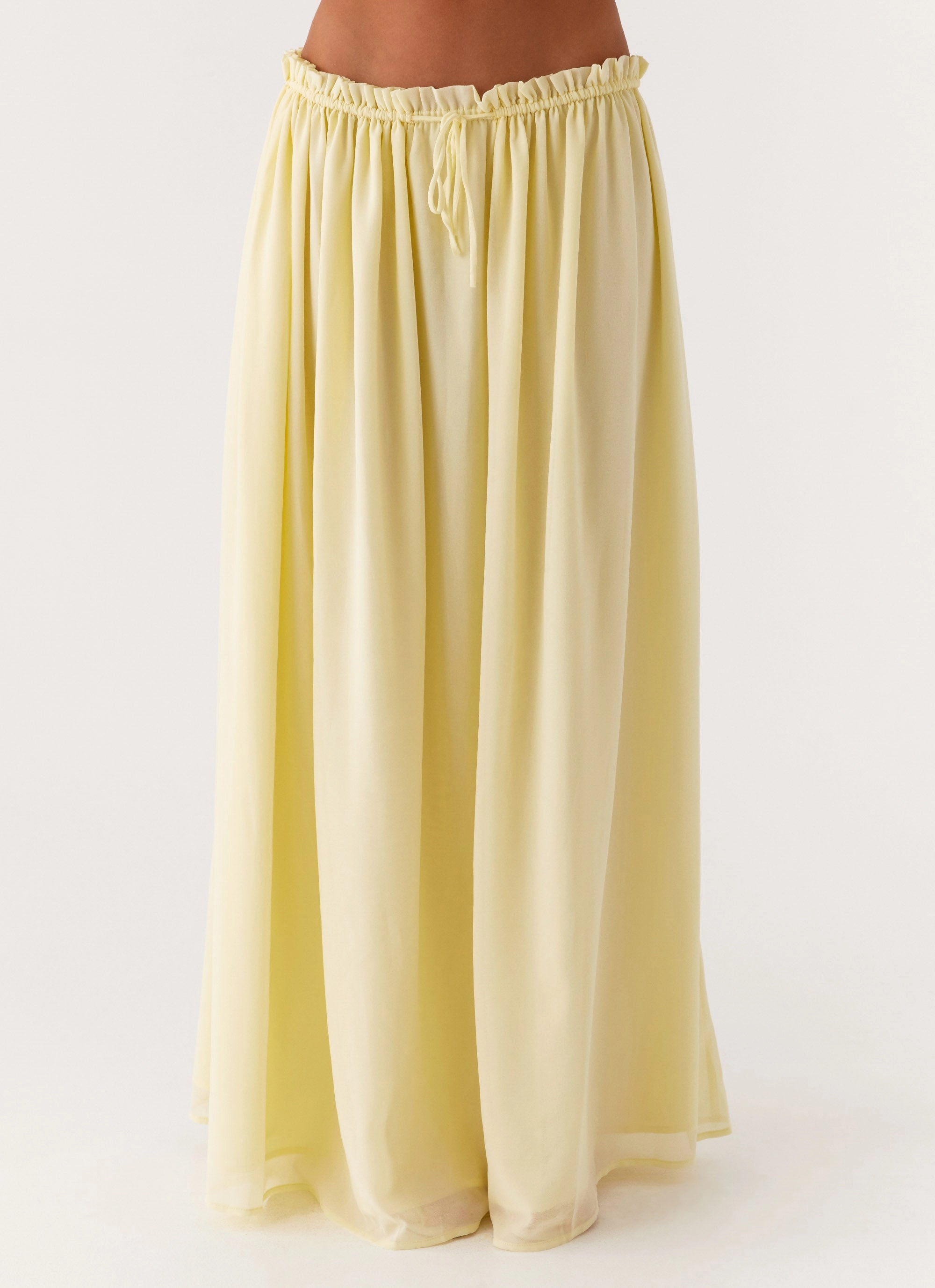 Zaya Maxi Skirt - Yellow Modern Outfit Pastel tone