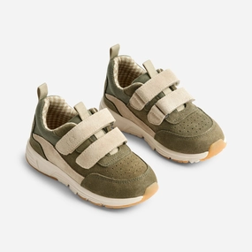 Alin Velcro Tex - dark green Fashion Appeal