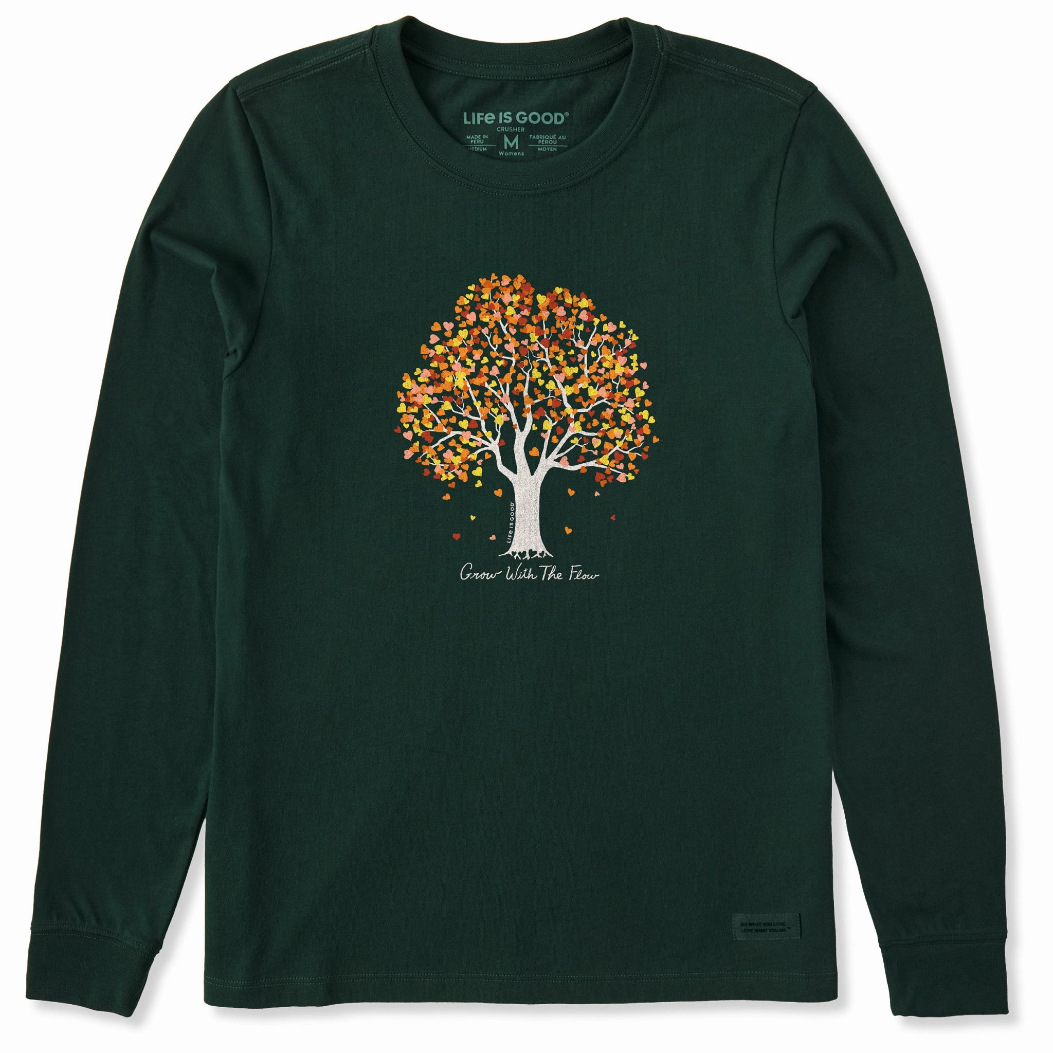 Cold Wash Optimized Essential Layer Women's Grow with the Flow Fall Heart Tree Long Sleeve Crusher Tee