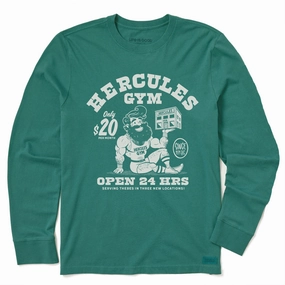 Kids Hercules Gym Long Sleeve Crusher Tee NeutralTonesCollection