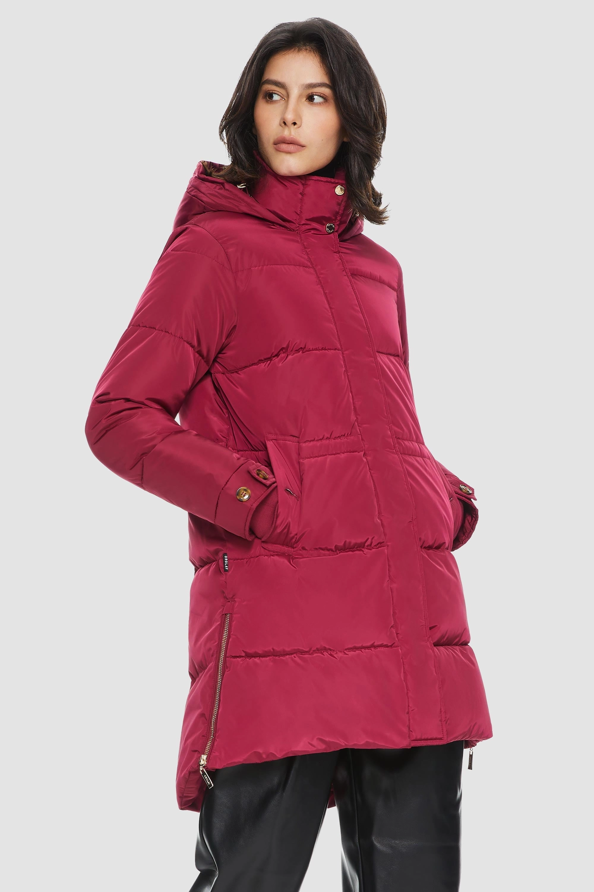 Quick Dry Fabric Zipper Winter Thickened Puffer Coat