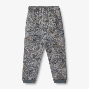 Thermo Pants Alex - rainy blue clouds Noise Reducing Fabric